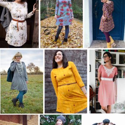 Schnittmuster kostenlos Kleid Jersey Damen Frauen mit Ärmeln Jerseykleid Vogelfrei kostenlos gratis Freebie Freebook nähen Nähideen Ideen