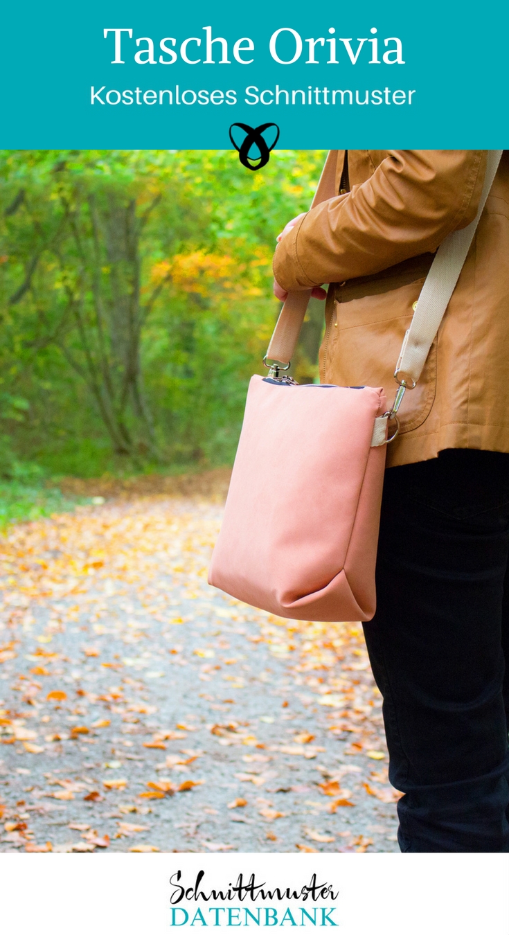 Tasche Orivia kostenloses Schnittmuster Handtasche Umhängetasche Shopper kostenlose Nähanleitung