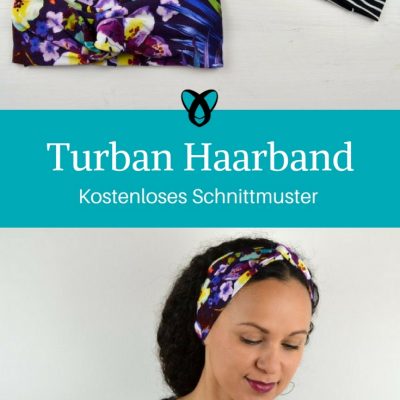 Turban Haarband Accessoire Frauen Kostenloses Schnittmuster kostenlose Nähanleitung Stirnband