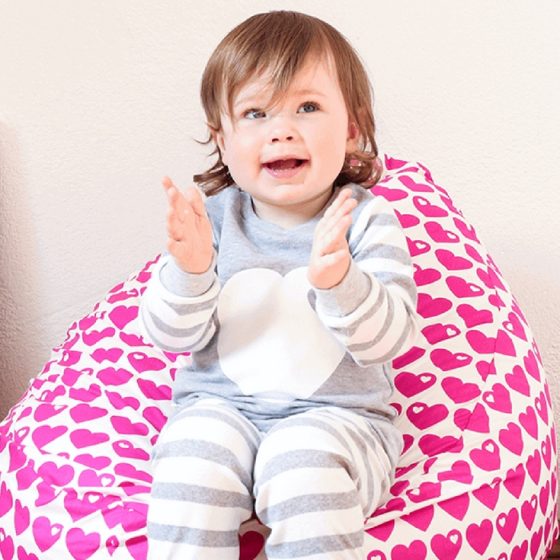 Sitzsack Schmuseecke Nähen fürs Kinderzimmer kostenloses Schnittmuster Gratis-Nähanleitung