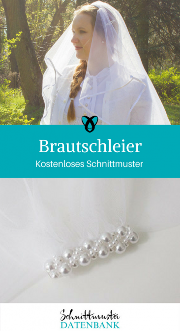 Brautschleier Nähen für die Braut Nähen für die Hochzeit kostenlose Schnittmuster Gratis-Nähanleitung