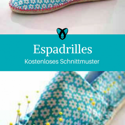 Espadrilles Sommerschuhe Schuhe Schlappen kostenlose Schnittmuster Gratis-Nähanleitung