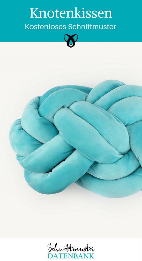 Knotenkissen Kissen dekorative Ideen für Zuhause kostenlose Schnittmuster Gratis-Nähanleitung