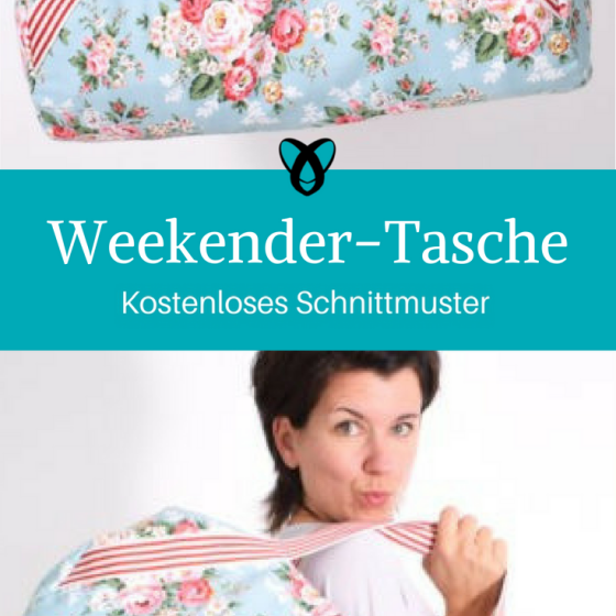 Weekender Reise-Tasche Sporttasche große Tasche kostenloses Schnittmuster Gratis-Nähanleitung