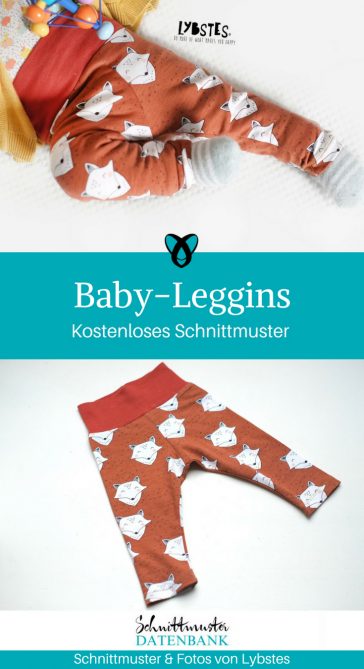 Baby-Leggins Nähen für Babies Geschenke Nähideen Baby kostenlose Schnittmuster Gratis-Nähanleitung