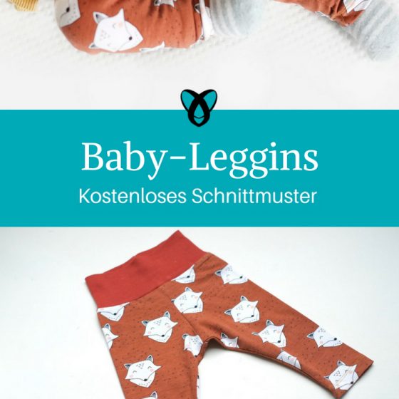 Baby-Leggins Nähen für Babies Geschenke Nähideen Baby kostenlose Schnittmuster Gratis-Nähanleitung