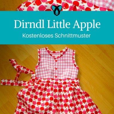 Dirndl Kinder mit Schüueze Maedchen Kleid Oktoberfest Wiesn naehen gratis schnittmuster