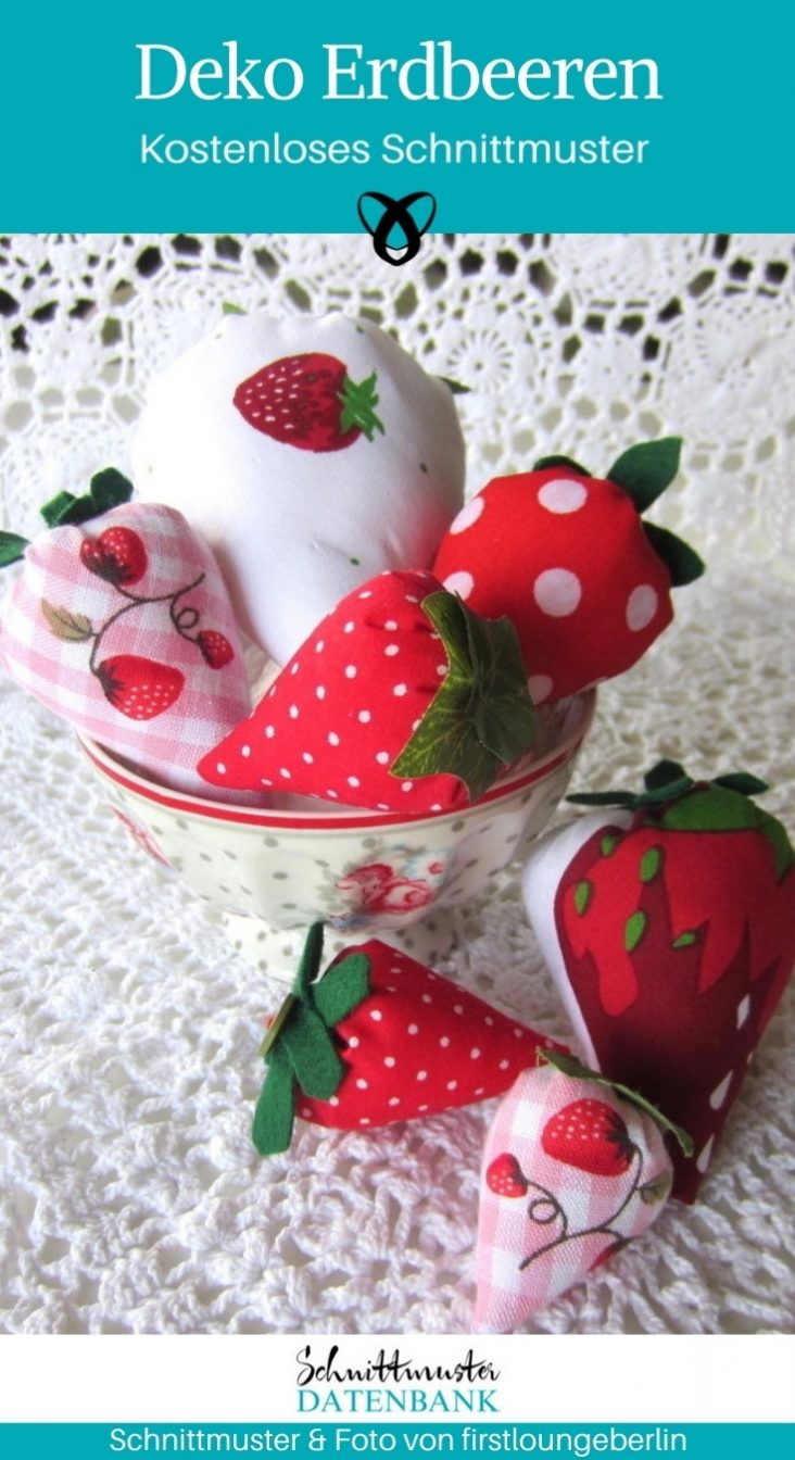 erdbeeren küche zutat druck, obst küche dekor,... Deko Erdbeeren - Kostenlose Schnittmuster Datenbank