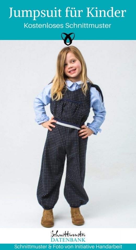 Jumpsuit für Kinder Kostenlose Schnittmuster Datenbank