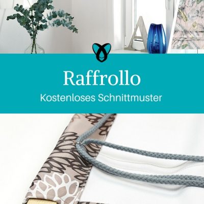 Raffrollo Rollo selber nähen gratis Schnittmuster kostenlose Anleitung Idee Nähidee Wohnung Gardine