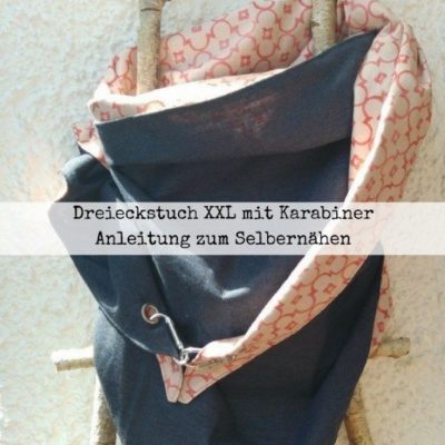 Dreieckstuch XXL Tuch Schal Accessoires kostenlose Schnittmuster Gratis-Nähanleitung