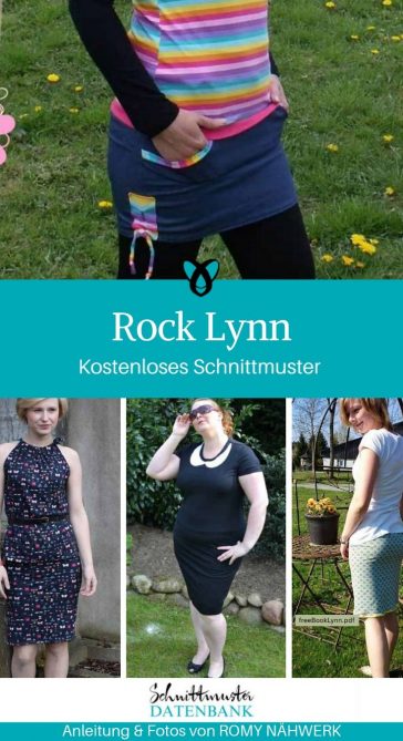 Rock Lynn Pencilskirt Damenrock Jerseyrock Damenbekleidung kostenlose Schnittmuster Gratis-Nähanleitung