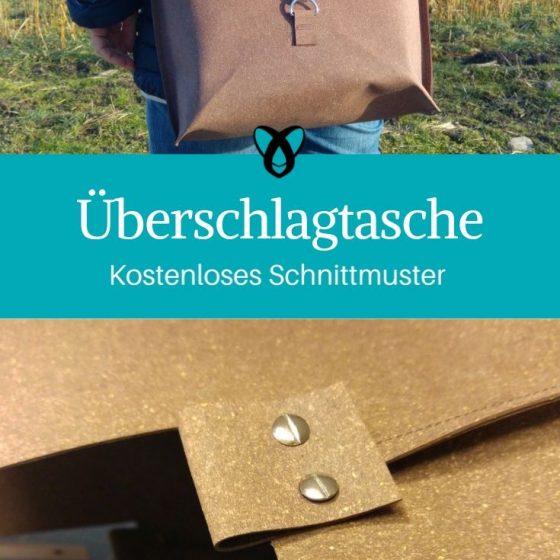 Überschlagtasche Messenger Bag Umhängetasche Laptoptasche Releda kostenlose Schnittmuster Gratis-Nähanleitung