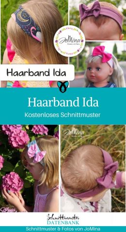 Haarband Kopfschmuck Baby Erstausstattung kostenlose Schnittmuster Gratis-Nähanleitung