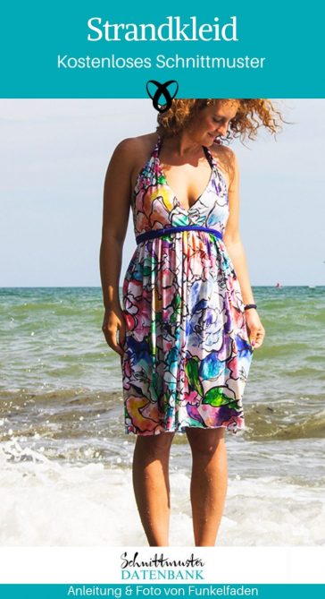 Strandkleid Sommerkleid Kleid Nähen für Frauen kostenlose Schnittmuster Gratis-Nähanleitung