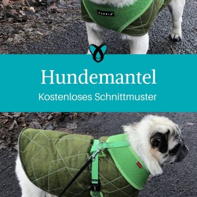 Hundemantel Hundekleidung Nähen für Hunde Haustier kostenlose Schnittmuster Gratis-Nähanleitung