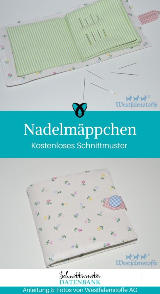 Nadelmäppchen Etui für Nadeln Tools zum Nähen kostenlose Nähanleitung Gratis-Nähanleitung