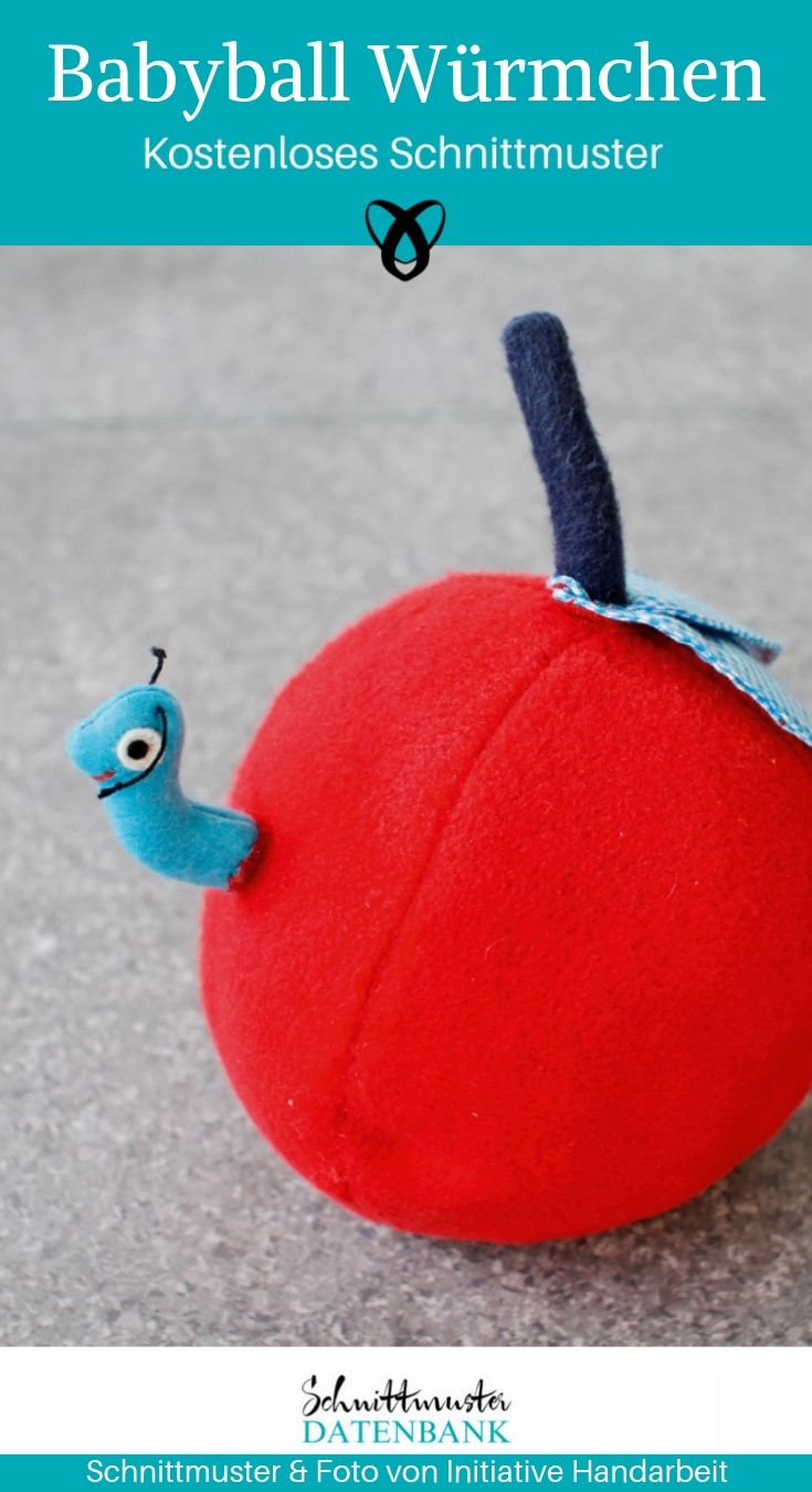 Babyball Babyspielzeug Erstausstattung Geschenke zur Geburt kostenlose Schnittmuster Gratis-Nähanleitung