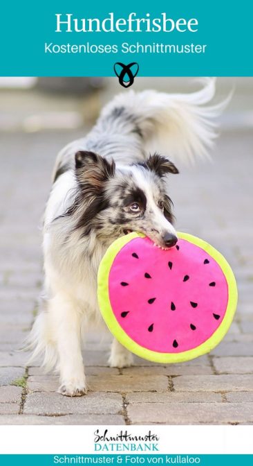 Hundefrisbee Hundespielzeug Nähen Haustier kostenlose Schnittmuster Gratis-Nähanleitung