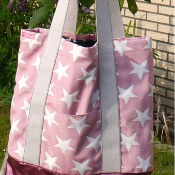 Shopping Bag MaryJo Umhängetasche Handtasche kostenlose Schnittmuster Gratis-Nähanleitung
