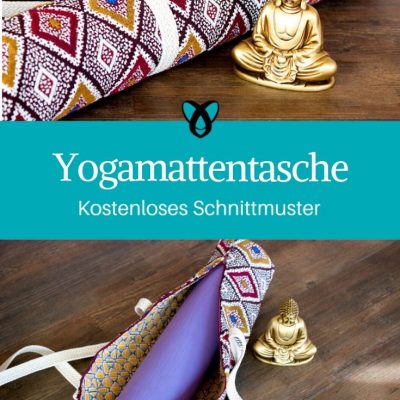 Yogamattentasche Yoga nähen Sportequipment nähen kostenlose Schnittmuster Gratis-Nähanleitung