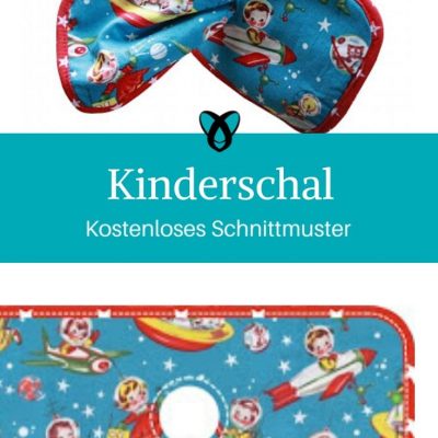 Kinderschal Halstuch Kinder Halssocke Accessoires Kinder Kleinkinder kostenlose Schnittmuster Gratis-Nähanleitung