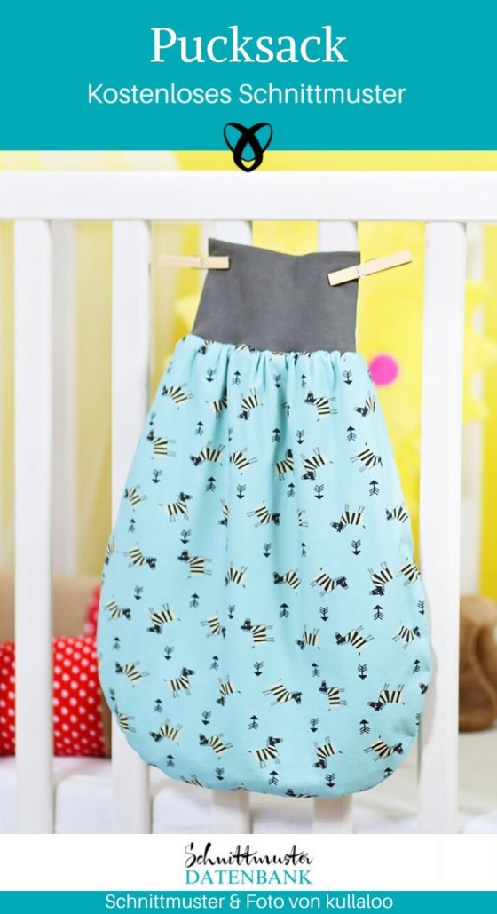 Pucksack Schlafsack Baby Nähen Erstausstattung Geschenke zur Geburt kostenlose Schnittmuster Gratis-Nähanleitung