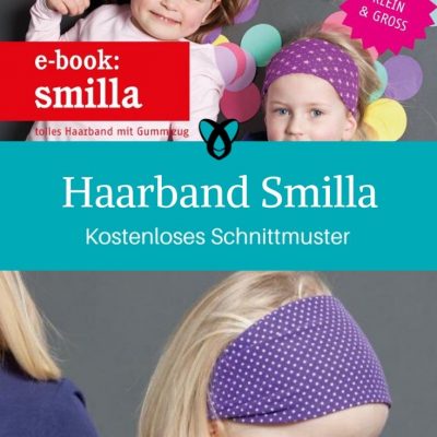 Haarband Smilla Kopfband Haarschmuck für Kinder für Frauen für Männer kostenlose Schnittmuster Gratis-Nähanleitung