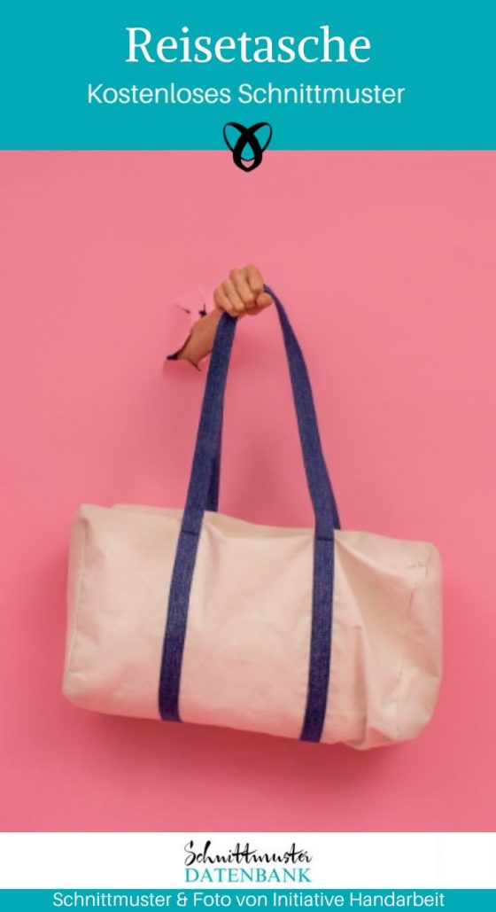 Reisetasche Sporttasche Große Tasche einfache Tasche kostenlose Schnittmuster Gratis-Nähanleitung