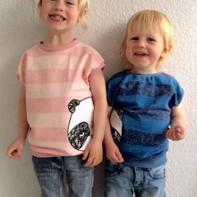 Shirty Kindershirt Jerseyshirt Nähen für Kinder Babyshirt Sommershirt kostenlose Schnittmuster Gratis-Nähanleitung