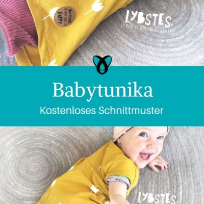 Babytunika Kinderkleidchen Trägerkleidchen Nähen für Babies kostenlose Schnittmuster Gratis-Nähanleitung Babymädchen