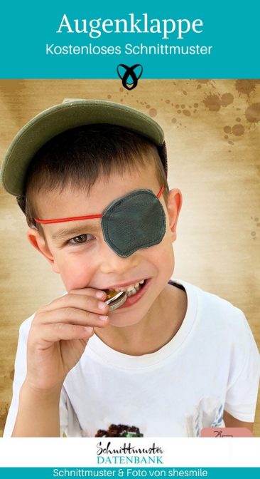 Augenklappe Verkleiden Verkleidung Pirat Kinderkleidung Spielsachen kostenlose Schnittmuster Gratis-Nähanleitung