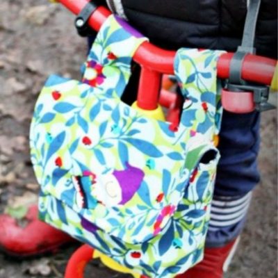 Laufradtasche Tasche Laufrad Nähen für Kinder kostenlose Schnittmuster Gratis-Nähanleitung