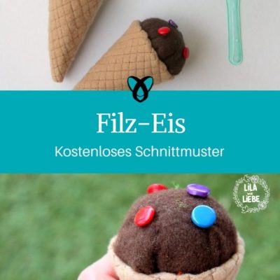 Filz-Eis Kaufladen Für Kinder Kinderküche Spielzeug Weihnachten kostenlose Schnittmuster Gratis-Nähanleitung