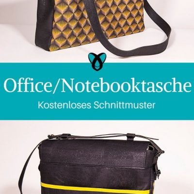 Officetasche Notebooktasche Laptoptasche Messengerbag für Männer kostenlose Schnittmuster Gratis-Nähanleitung