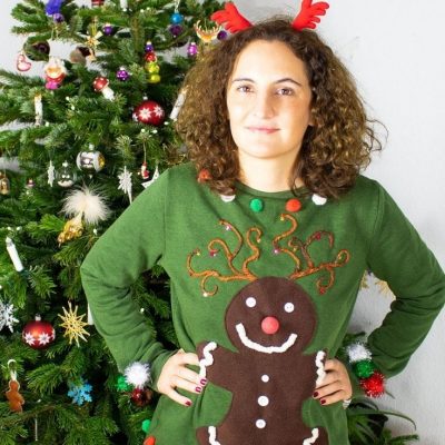 Weihnachtspullover Upcycling Pullover Weihnachten kostenlose Schnittmuster Gratis-Naehanleitung