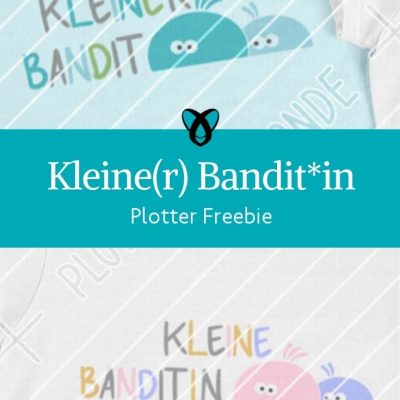 Plotter-Freebie Kleiner Bandit Kleine Banditin fuer Kinder kostenlose Schnittmuster Gratis-Naehanleitung
