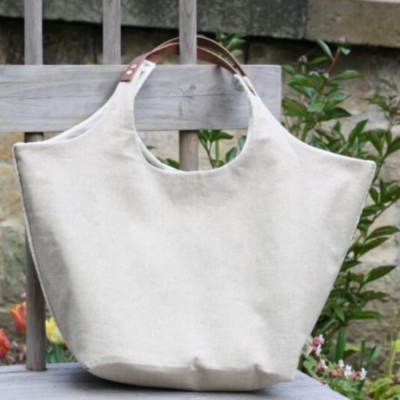 Handtasche Shopper für jeden Tag geräumige Tasche Damenhandtasche kostenlose Schnittmuster Gratis-Nähanleitung