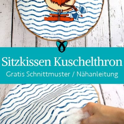 Sitzkissen Kuschelthron Panel Paneel kostenlose Schnittmuster Kinderzimmer Kuschelecke gratis naehanleitung