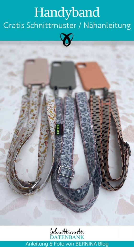 Handyband smartphone accessoires gurtband kostenlose schnittmuster gratis naehanleitung