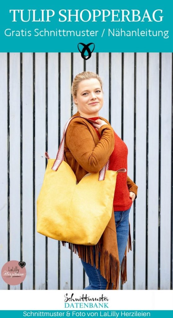 Tulip Shopperbag einkaufstasche handtasche tulpenform shopper kostenlose schnittmuster gratis naehanleitung