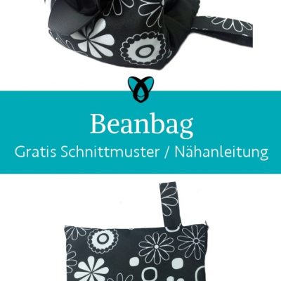 beanbag bohnentasche kleines kissen positionieren handy kamera smartphone kostenlose schnittmuster gratis naehanleitung