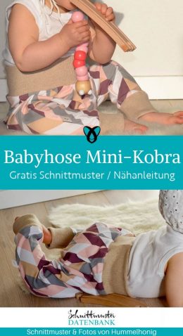 Babyhose Mini-Kobra Pumphose Jerseyhose haremshose Erstausstattung Babykleidung kostenlose schnittmuster gratis naehanleitung