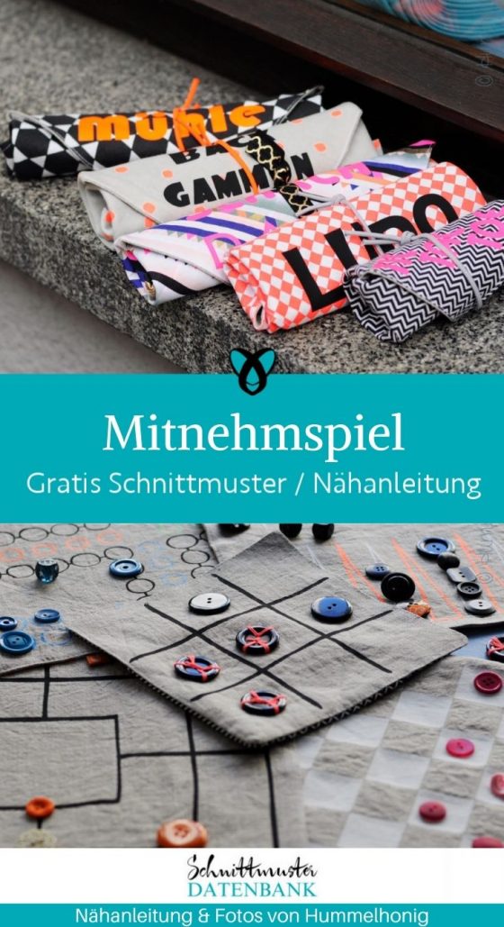 Muehle Backgammon schach tic tac toe mitnehmspiel reisespiel kostenlose schnittmuster gratis naehanleitung
