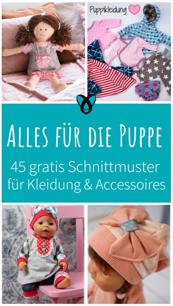 Kostenlose schnittmuster puppe puppenkleidung naehen gratis download naehideen