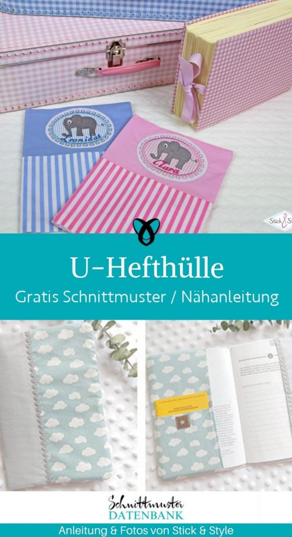 Zauberhafte UHeftHülle Kostenlose Schnittmuster Datenbank