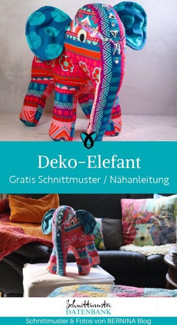 deko elefant indien dekoration zuhause kinderzimmer orient orientalisch flair asiatisch asien kostenlose schnittmuster gratis naehanleitung