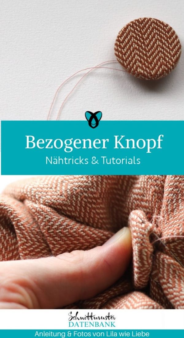 Mit Stoff bezogene Knöpfe Kostenlose Schnittmuster Datenbank
