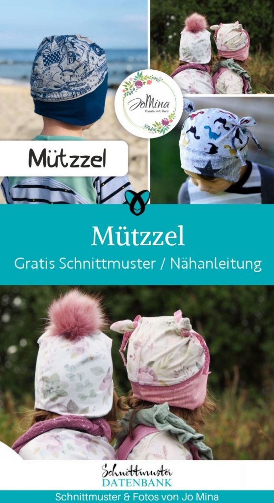 muetzzel muetze kindermuetze accessoires kind kinder herbst winter kleidung naehen kostenlose schnittmuster gratis naehanleitung