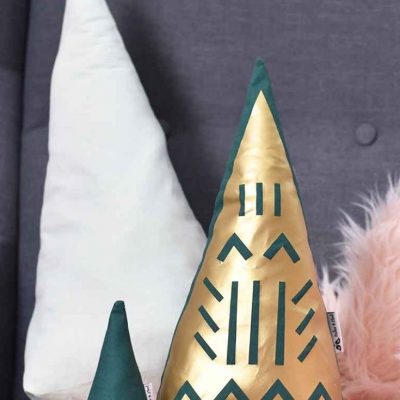 Tannenbaum Kissen weihnachtsdekoration weihnachten dekobaum fuer zuhause kostenlose schnittmuster gratis naehanleitung